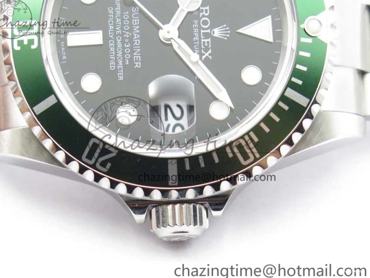 Bracelet Engraving Submariner No ARF1:1 Edition on 904L SS Rehaut Best SH3135 16610 LV Steel Green 0331